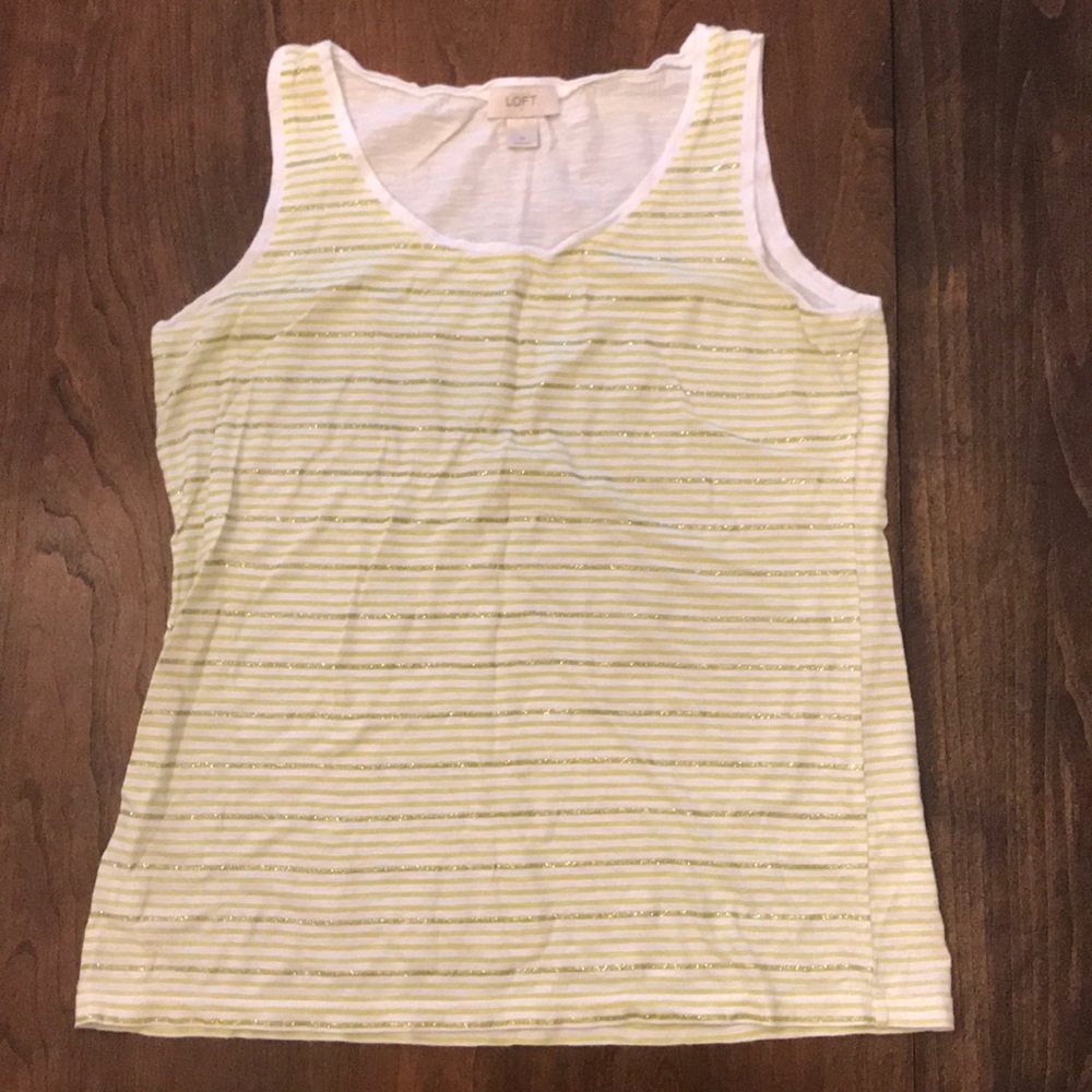 ⭐️ 3/$15: Loft Glitter Stripe Tank
